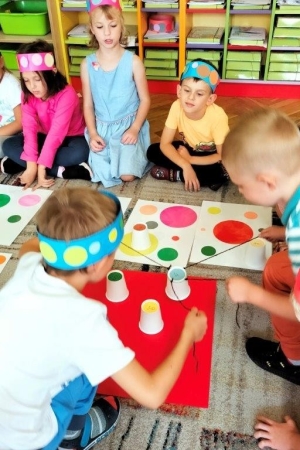 Dzień kropki w gripie misiów, w przedszkolu nr1 Dzień kropki w gripie misiów, w przedszkolu nr1